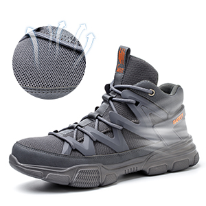 Grey Lightweight Safety Shoes